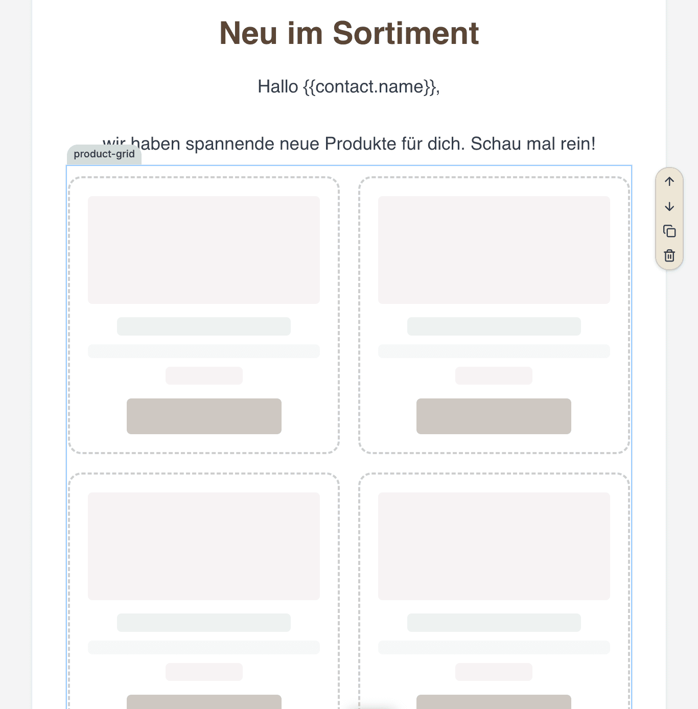 marktbase Dashboard: Newsletter für